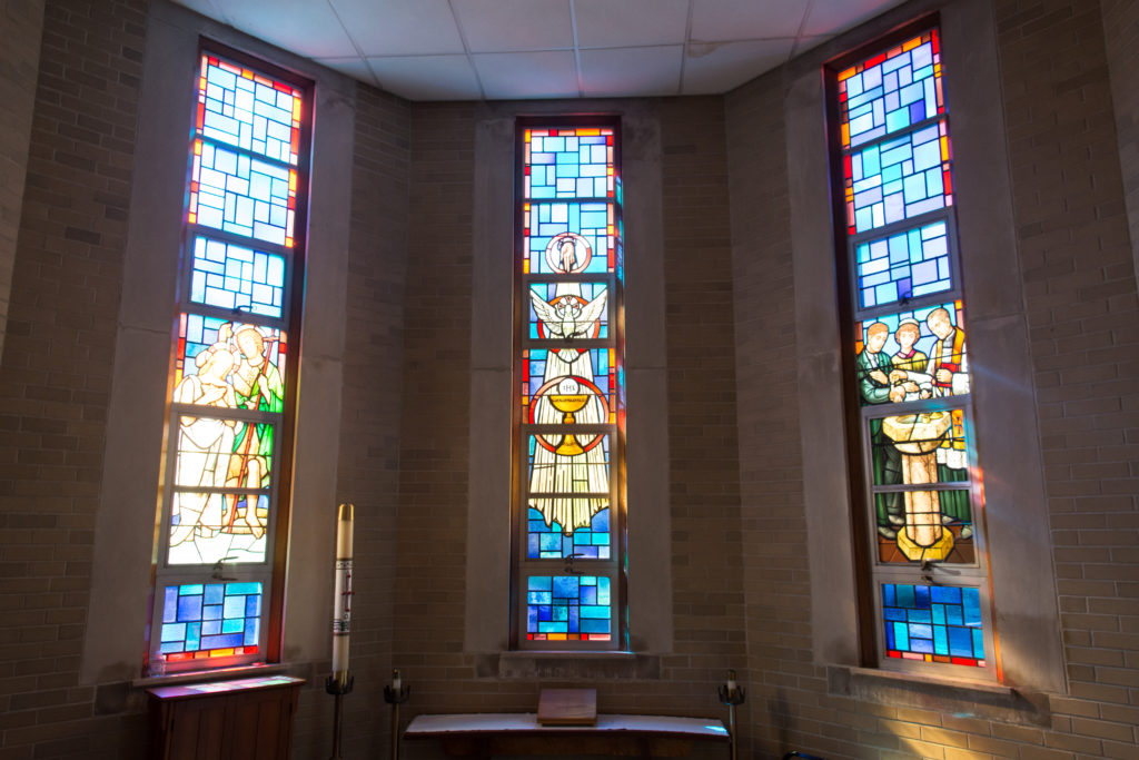 Pendleton Chapel Stained glass Windows
